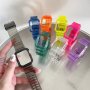 Transparent Glacier Watch Strap For Apple Watch Ultra 49MM Clear Watchband For Iwatch Series 8 7 6 5 4 3 Se 45MM 41MM 40MM 44MM 42MM 40MM Without Watch