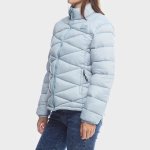 Jeep Womens Core Puffer Jacket In Light Blue - Light Blue 3XL