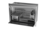Combo Braai Wood & Gas Stainless Steel 5 Sizes - 1200MM Combo Insert Braai Full 304 Stainless Steel
