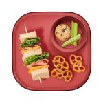 Madesmart Dipware Reusable Dining Plate Serving Tray For Appetizers And Snacks Sandwiches Hummus Sauces Stackable & Removable Di