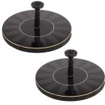2 Piece Solar Bird Bath Fountain Pump For Garden Ponds Pool Fish Tank