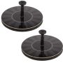 2 Piece Solar Bird Bath Fountain Pump For Garden Ponds Pool Fish Tank