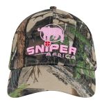 Sniper Africa Ladies 3D PINK Embroided Peak Cap