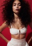 Padded Bandeau Bikini Top - White