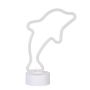 LED Modeling Light Dolphin LED Decorative Night Light Round Base Neon Light
