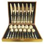 24 Piece Cutlery Set-gold Stainless Steel Flatware Set