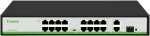 TC-P3S019 SPEC:H 1621 AT 180 Tiandy 16 Port Poe Switch 16X 10 100 Mbps Poe Ports 2X 1000 Mbps Ethernet Ports 1X 1000 Mbps Sfp
