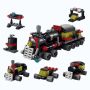 118 Piece - Vintage Steam Train Building Blocks - Multicolour