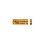 Barrel Bolt Straight Polished Brass 75MM