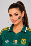 South Africa Flag Temporary Tattoos 8 Piece Set