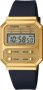 Casio Retro A100WEFG-9ADF Gold Tone Digital Square Watch