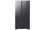 Samsung Side By Side Fridge With All Around Cooling Gentle Black Matt 564 L