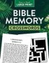 Bible Memory Crosswords Large Print   Large Print Paperback Large Type / Large Print Edition