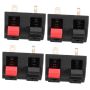 4PCS Pin Stereo Speaker Terminal Connectors Easy Install Speaker Wire