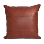 Leather Scatter Cushion - 50CM X 50CM With Inner Brown