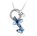 DESTINY Butterfly Dream Earring And Necklace Set Embellished With Swarovski Crystals