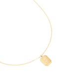 Waterproof Gold Plated Stainless Steel Birth Flower July Larkspur Necklace