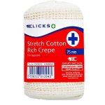 Clicks Stretch Cotton Rich Crepe 75MM