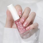 1PC 10ML Pinkish Nail Polish Water-based Peel Off Nail Polish Odorless Fast-drying Nail Polish No Need To Bake Suitable For Dail