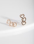Goldair Gold Open Heart Earring