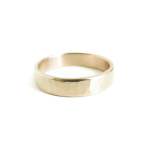 Men's Hammered Band In White Gold - 18CT 5MM