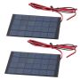 Solar Power Module 6V 2W Epoxy Panel With 100CM Cable