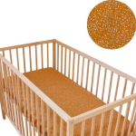 Xoxo Baby Terra-cotta Speckles Fitted Sheet Large