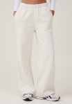 Cotton On Plush Essential Straight Leg Trackpant - Coconut Milk