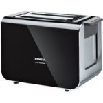 Siemens TT86103 2 Slice Compact Toaster Black/stainless Steel
