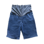 Size 34 Stretch Maternity Denim Shorts With Stretch Band - Cherry Melon