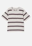 Cotton On The Essential Short Sleeve Tee - Winter Grey rabbit Grey white Stripe
