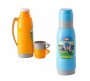 Vacuum Flask Plastic Body 600ML + 2 X Cup Pack Of 2