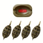 Inline Method Feeder Set Carp Fishing Tackle 10.16 Cmline Method Feeders With 1 Rubber Mould Carp Fishing Accessories