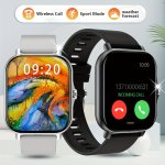 Hot 4.65 Cm Full Screen Touch Sports Watch For Men And Women - Includes Wireless Call And Message Reminders Multiple Sports Mode