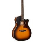 Cort GA1E Grand Auditorium Acoustic-electric Guitar – Open Pore Sunburst