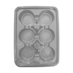 6 Up Muffin Tray & Lid Pack Of 5
