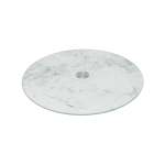 Marble Effect Turntable White