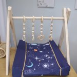 Changing Mat Cover Navy Space