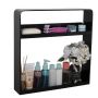 2-TIER Acrylic Bathroom Storage Shelf No-drill Wall Mounted Organizer