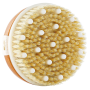 Msglitz Dry Skin Body Brush - Massage Nodes - Natural Bristles - Wet & Dry