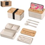 Dura Wheat Straw Lunch Box & Phone Stand