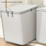Extra-large Non-woven Fabric Storage Bag For Clothes Quilts & More - Versatile Moving And Organizing Basket With Zipper For Bedr