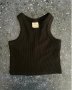 Zara Black Rib Knit Top 6/7Y