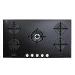 ELBA Elio 90CM Black 5 Burner Gas On Glass Hob - 02 ELIO95GMATIK