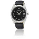 Seiko Sapphire Quartz Black Dial Men's Watch SUR461P1