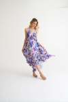 Ultra Violet Vacation Frill Dress - Purple XXL