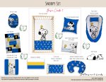 Cot Duvet Bedding Snoopy Set