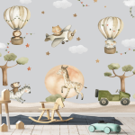 Safari Adventure Wallpaper - 1.2M Wide X 3M High Non-adhesive Requires Wallpaper Glue