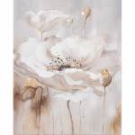 Canvas White Floral