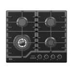 AEG 60CM Black Gas On Glass Hob With Timer - ZA60BIHT1